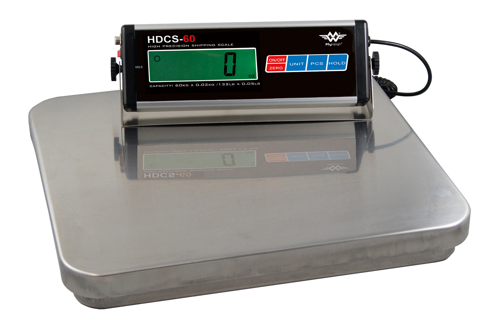 Pakkevægt My Weigh HDCS60. Kapacitet: 60 kg Præcision: 20 g 